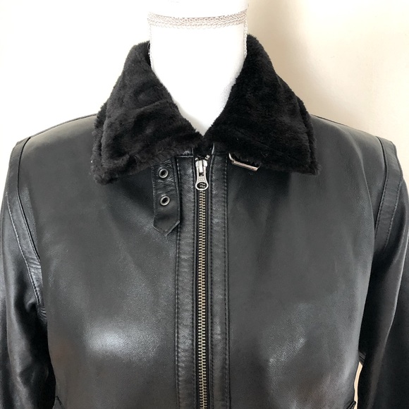 NOORA Women’s Black Pure Leather Jacket Size XS - Picture 2 of 13